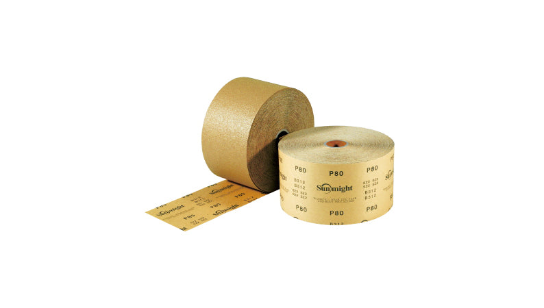 thumbnail image 2 of Sunmight 2-3/4" X 45 Yd PSA Film Sheet Roll – 120 Grit, Green, Pressure Sensitive Adhesive 2 of 4