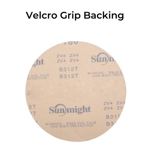 P600 6" Gold Velcro Disc (No Holes) Sunmight 02418