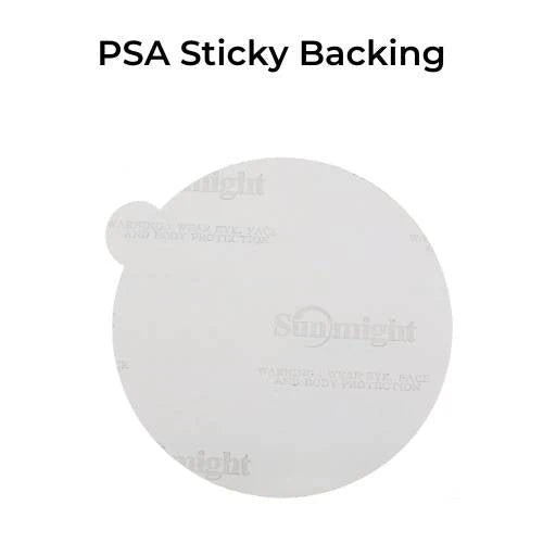 P150 6" Gold PSA Sticky Disc (No Holes) Sunmight 02309