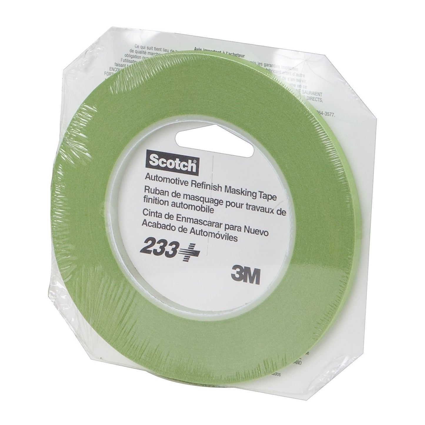 3M 26344 Scotch 1/4", 6mm x 55m, 233+ Performance Green Tape