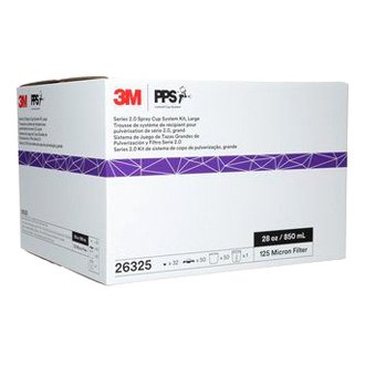 3M PPS Series 2.0 Spray Cup System Kit, 26325, Large (28 fl oz, 850 mL), 125 Micron Filter