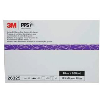 3M PPS Series 2.0 Spray Cup System Kit, 26325, Large (28 fl oz, 850 mL), 125 Micron Filter