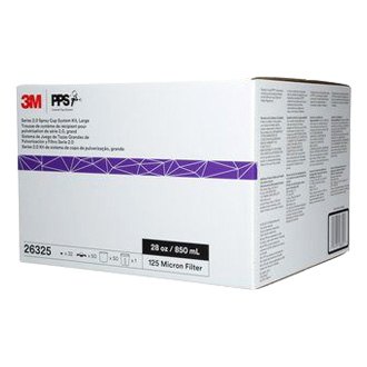 3M PPS Series 2.0 Spray Cup System Kit, 26325, Large (28 fl oz, 850 mL), 125 Micron Filter