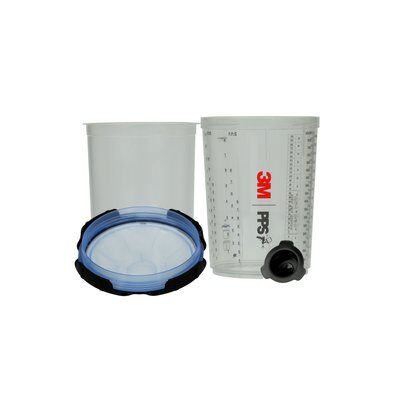 3M PPS Series 2.0 Spray Cup System Kit, 26325, Large (28 fl oz, 850 mL), 125 Micron Filter