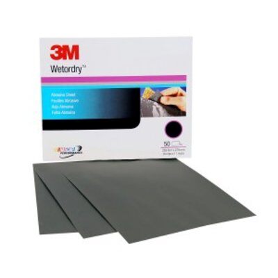 3M Wetordry P320, 02040, Abrasive Sheet 213Q, 9 in x 11 in, 50 sheets per carton