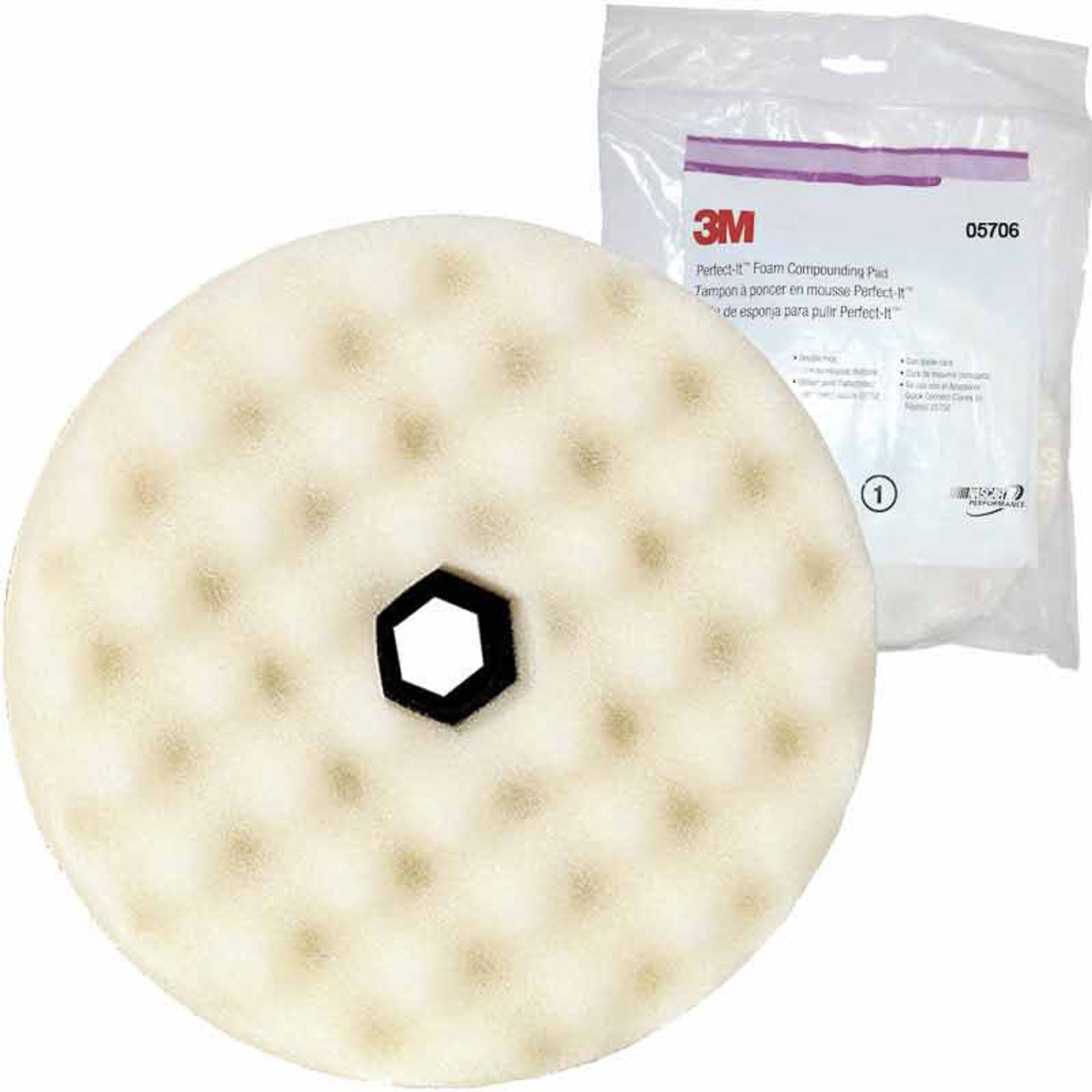 3M Perfect-it Foam Compounding Pad, 05706, 8 in