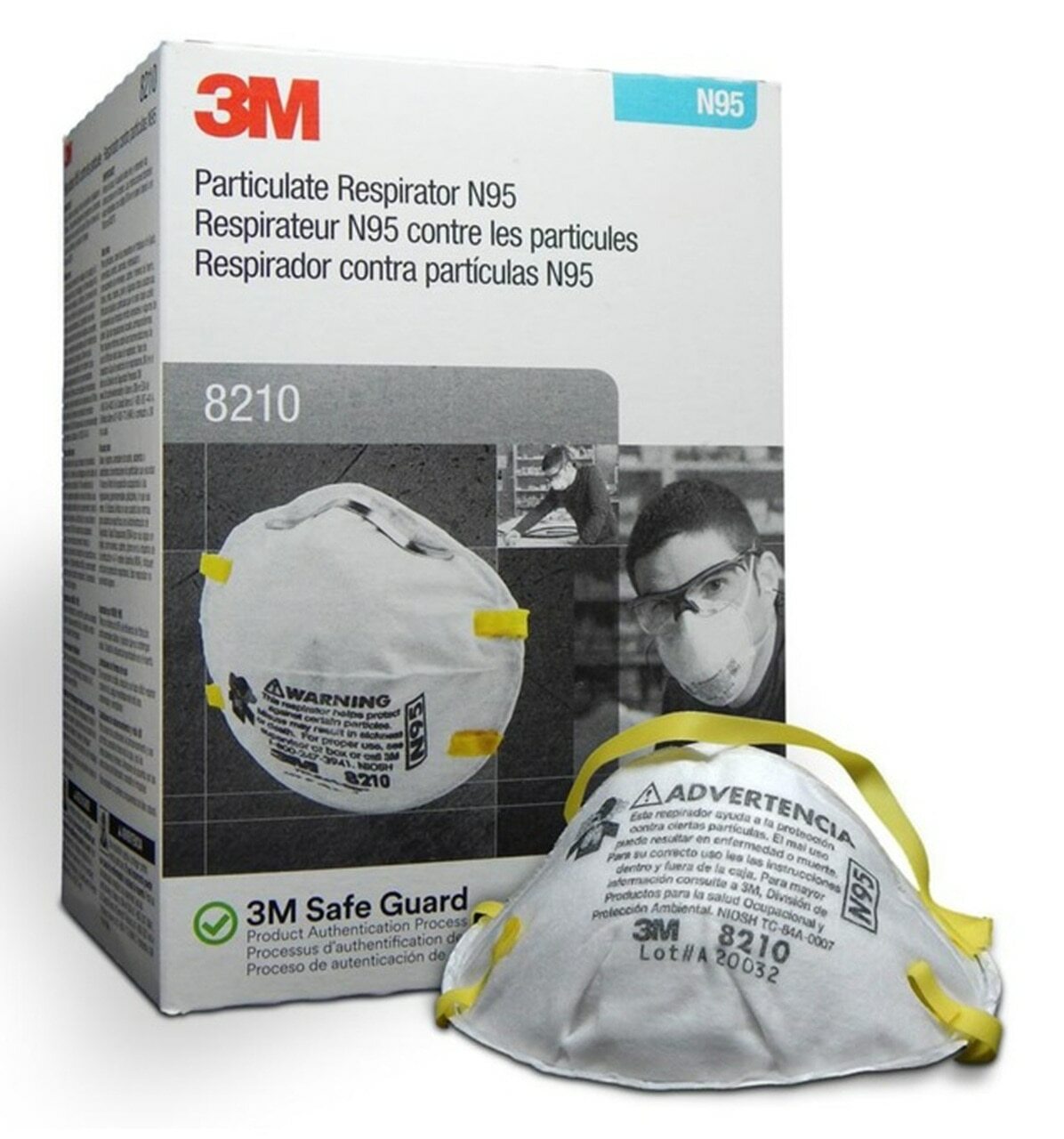 3M Particulate Respirator PN 07048/8210 N95 (20pcs)