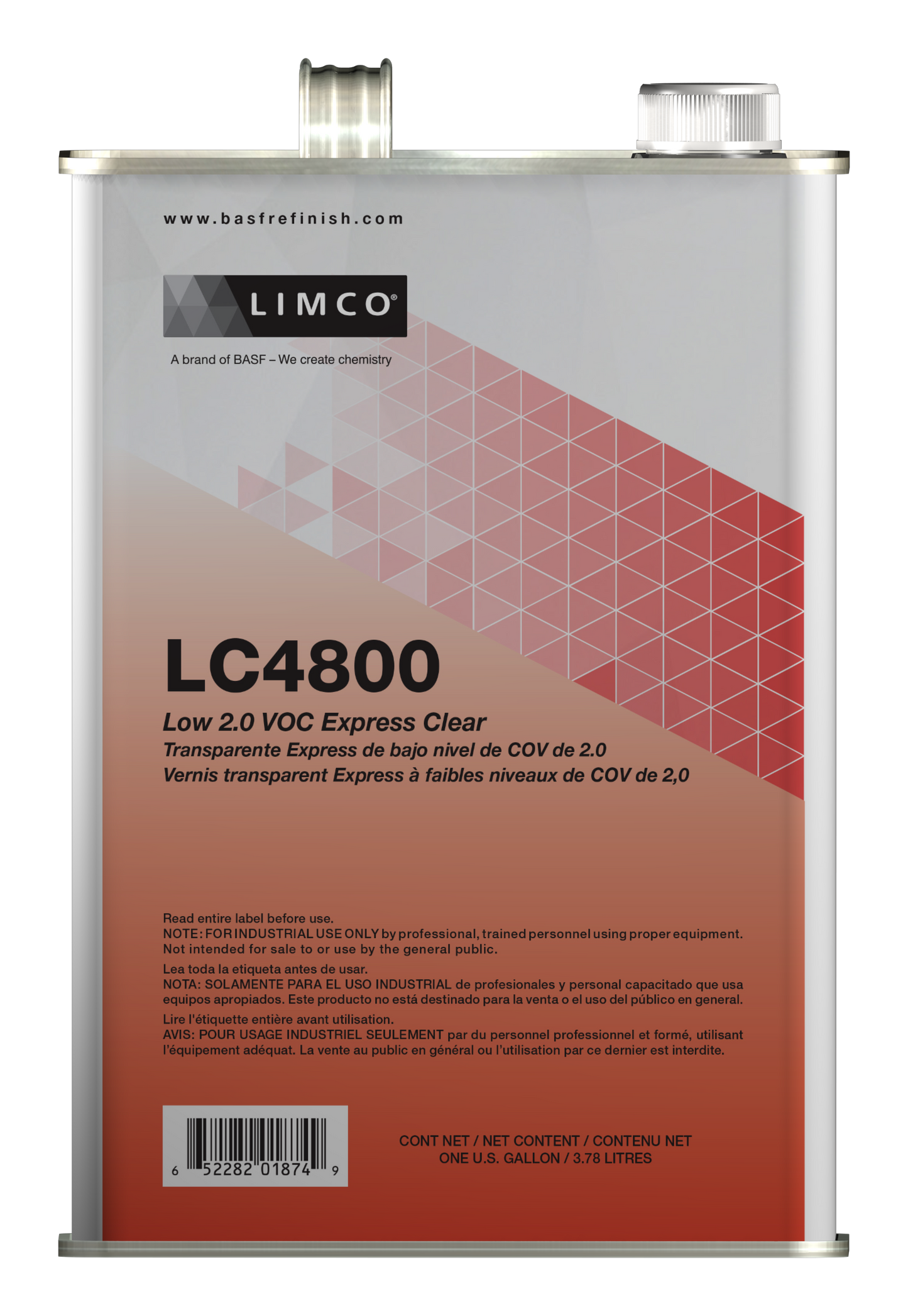 BASF Limco LC4800 EXPRESS Clearcoat (1 gallon) with Hardener (1 quart)